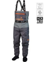 Полукомбинезон заброды Norfin PILOT STOCKINGFOOT GRAY